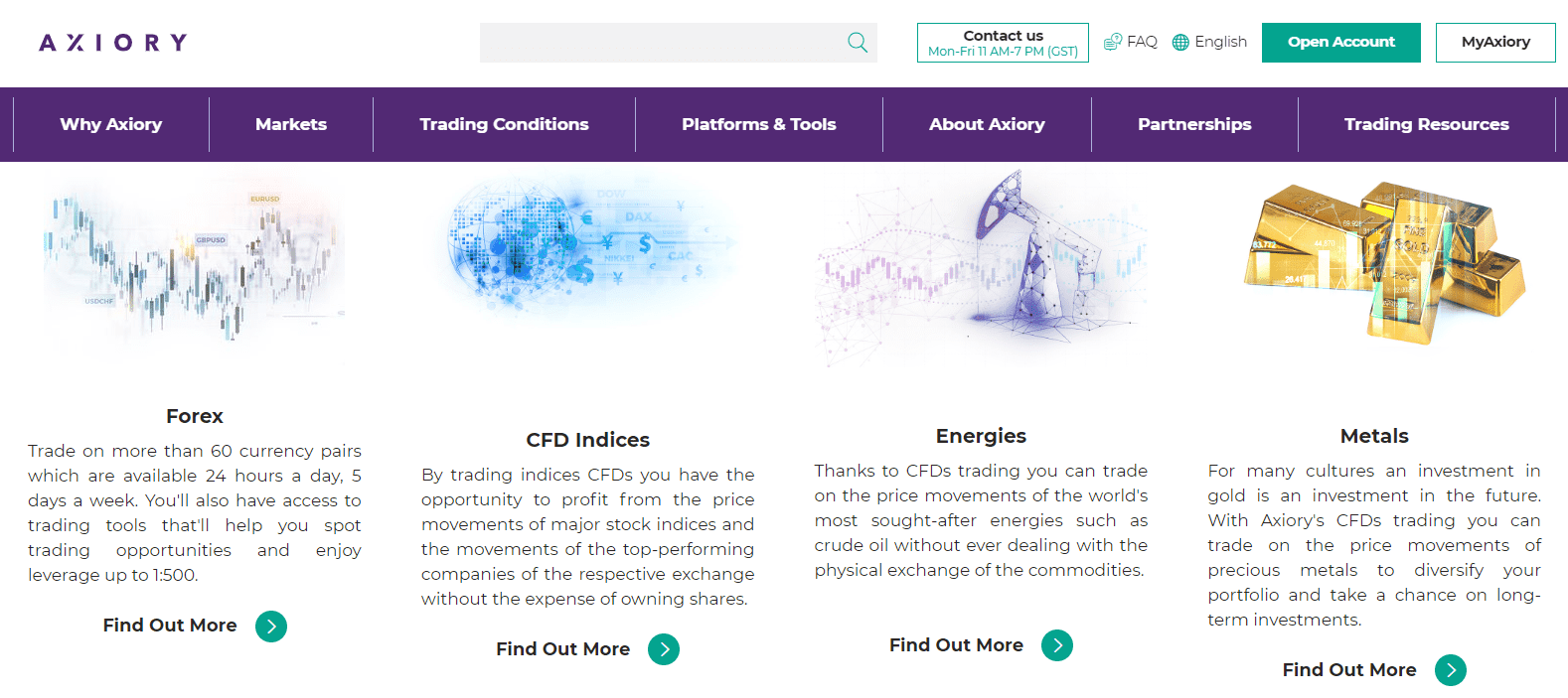 Axiory Review asset choices Axiory Review asset choices
